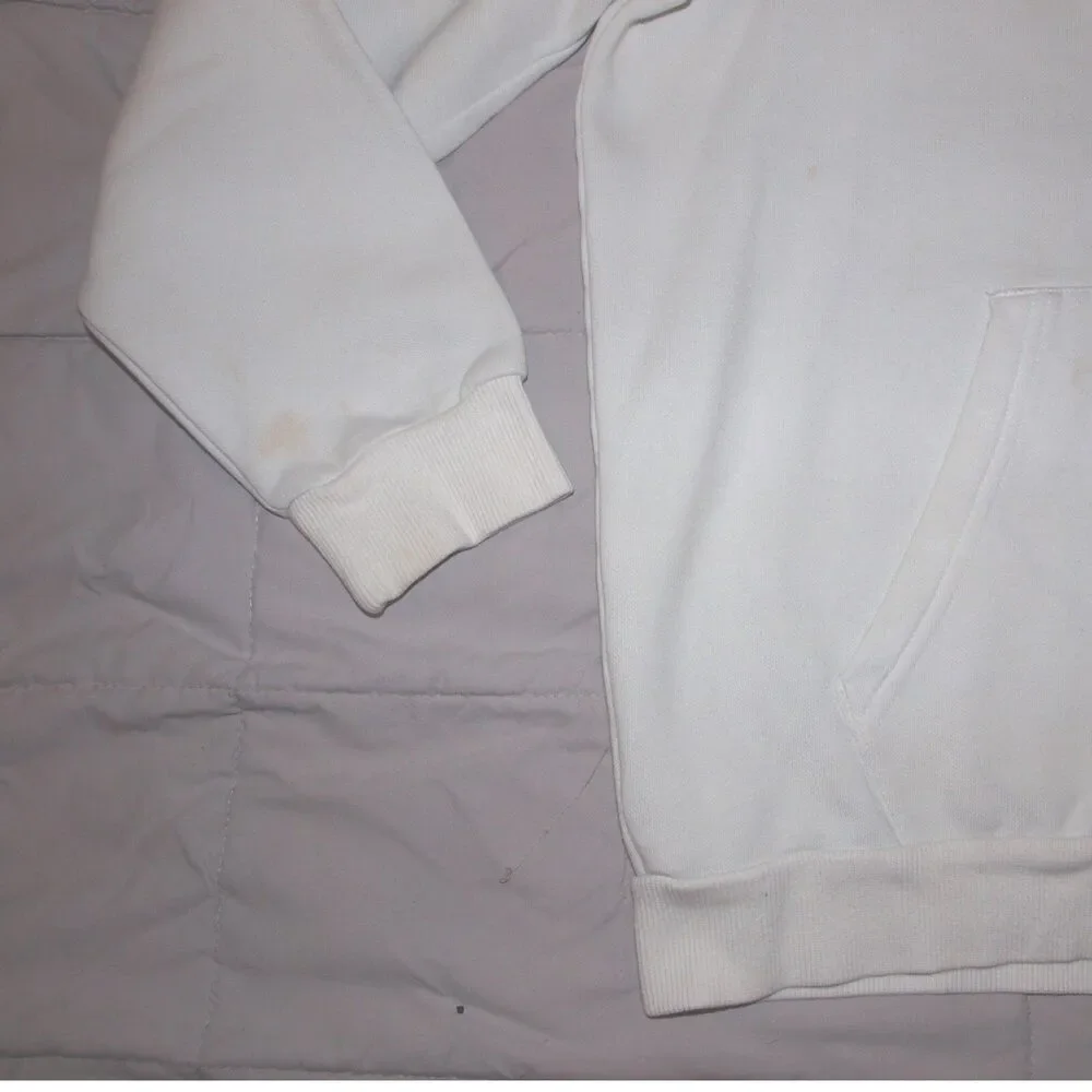 Puma Hoodie Adult M White Pullover ‎ Sweatshirt Logo Graphic
